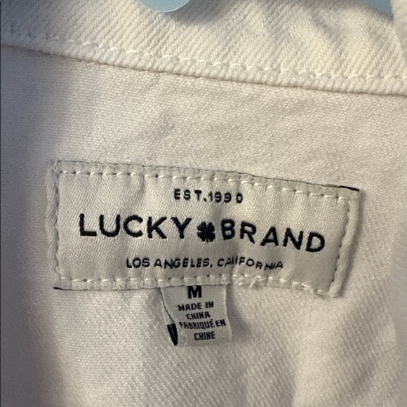 Lucky Brand White Denim Jacket - Picture 2 of 6